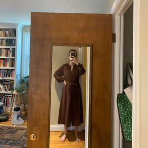 Rent Tie-Front Billow Sleeve Dress